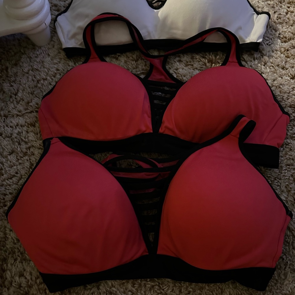 La SENZA Red and Black Strappy Bra